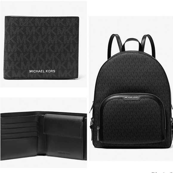 🖤 Michael Kors SET Jaycee large backpack and logo wallet 🖤 - Picture 2 of 7